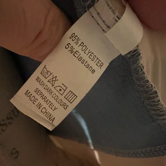 Super Cute Mixed Denim/Poly Blouson Jacket/Tunic - Picture 9 of 10